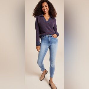 Maurice's EverFlex size 8 short  high rise super skinny ankle jean